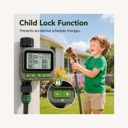 VODESON IP65 single-valve watering timer with RF remote - product detail 2