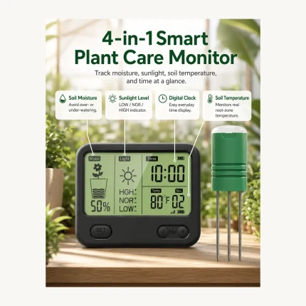 VODESON soil detection kit with one display and two wireless soil sensors - product detail 2
