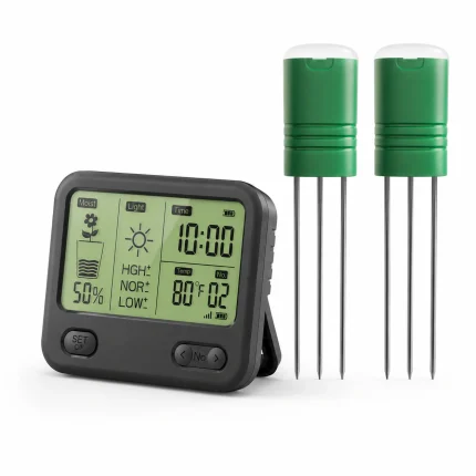 VODESON soil monitoring kit with one display and two wireless soil sensors