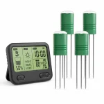 VODESON soil monitoring kit with one display and four wireless soil sensors